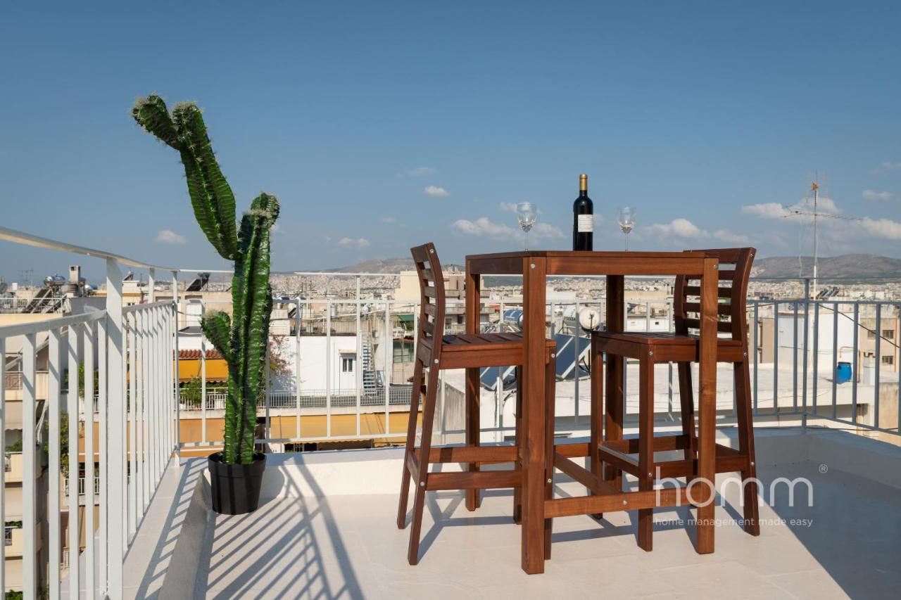 22sqm Tiny Homm Rooftop Flat & Patio Acropolis View Athens